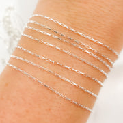 V96SS. Sterling Silver Box Chains